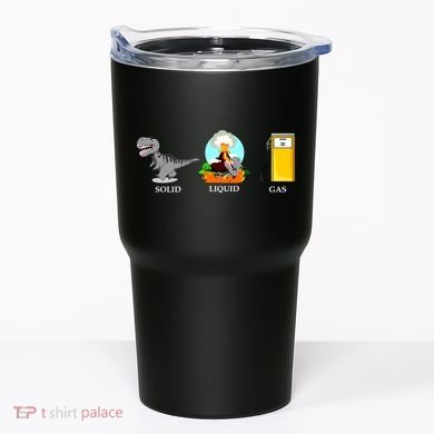 Solid Liquid Gas Dinosaur Tumbler