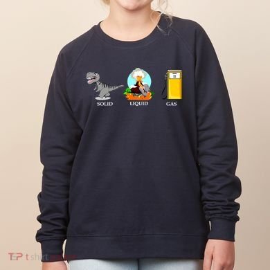 Solid Liquid Gas Dinosaur Women's Sweatshirt