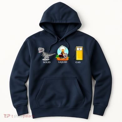 Solid Liquid Gas Dinosaur Hoodie