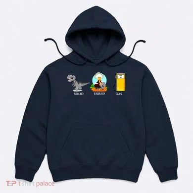 Solid Liquid Gas Dinosaur Hoodie