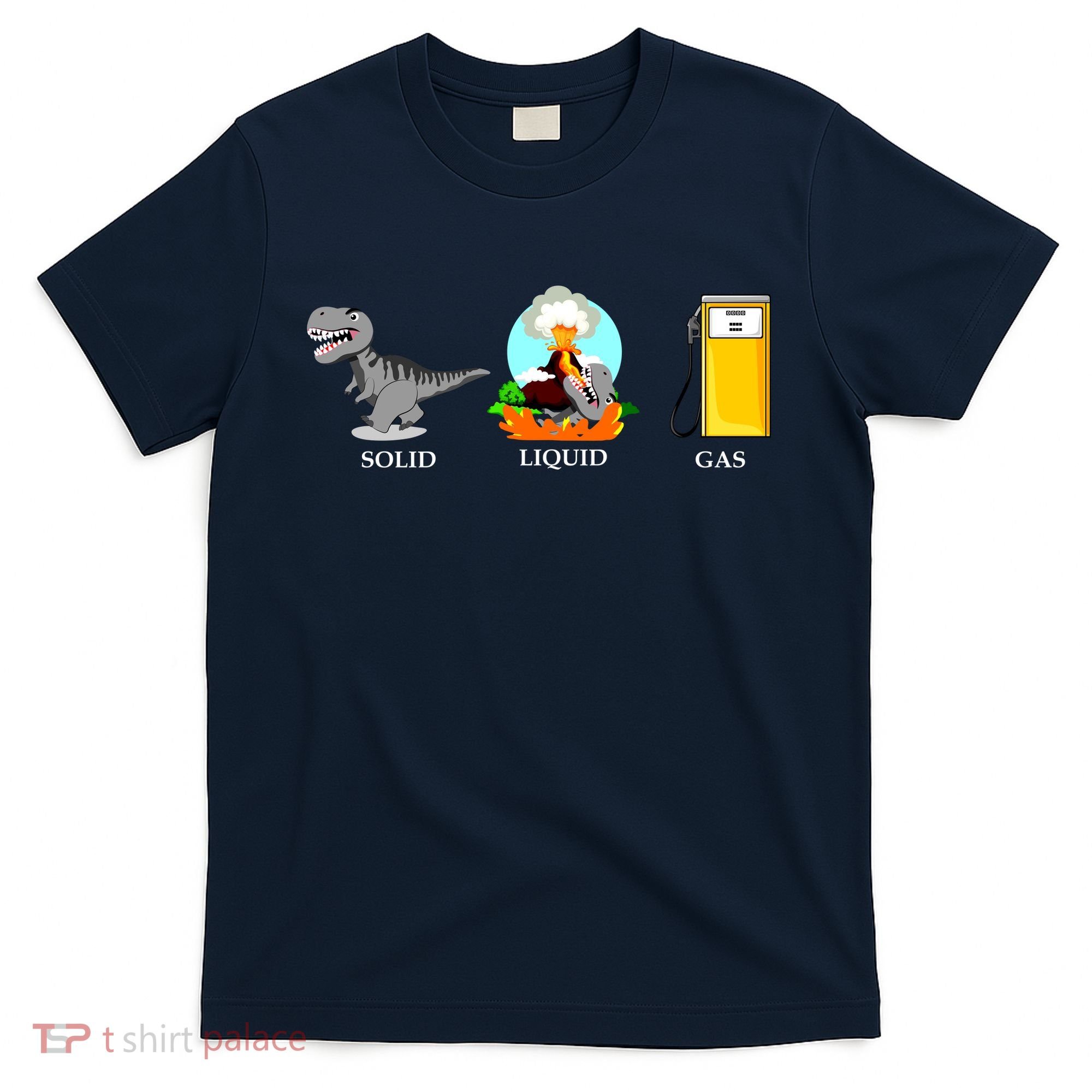 Solid Liquid Gas Dinosaur T-Shirt