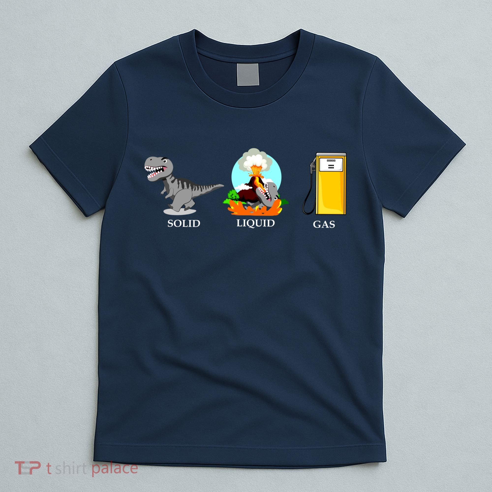 Solid Liquid Gas Dinosaur T-Shirt