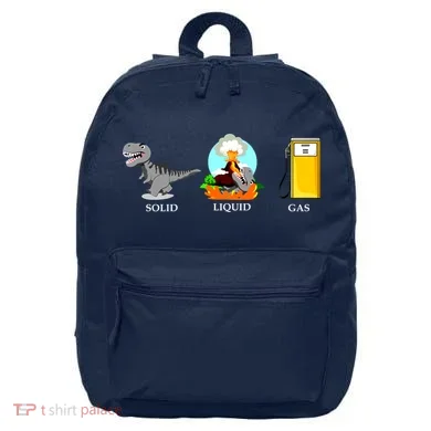 Solid Liquid Gas Dinosaur 16 in Basic Backpack