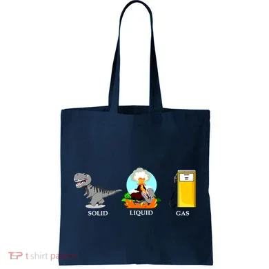Solid Liquid Gas Dinosaur Tote Bag