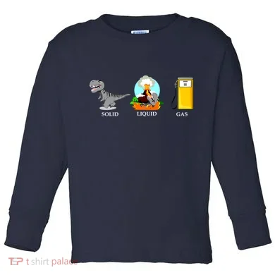 Solid Liquid Gas Dinosaur Toddler Long Sleeve