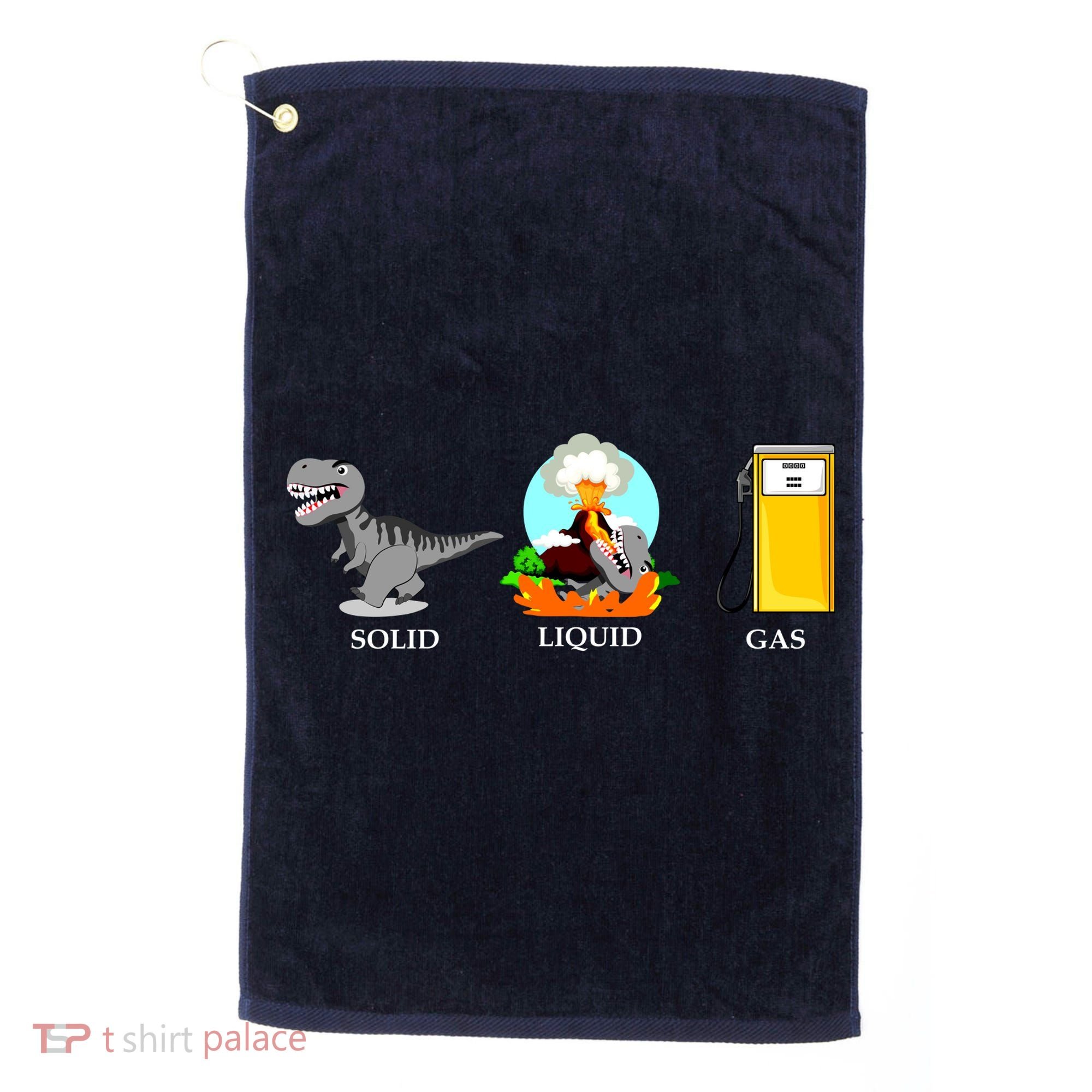 Solid Liquid Gas Dinosaur Golf Towel