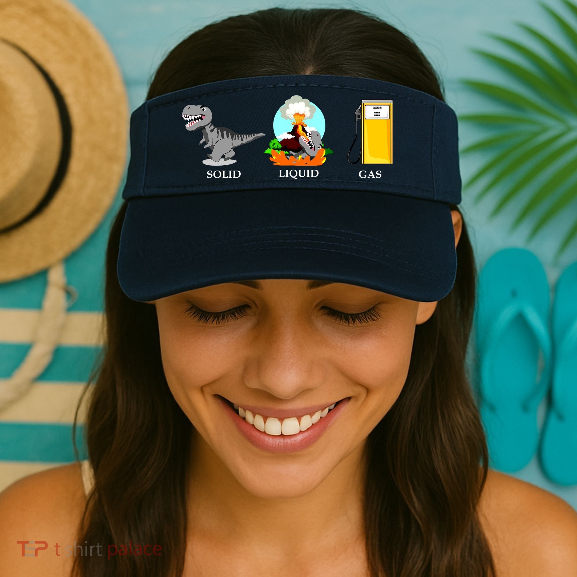 Solid Liquid Gas Dinosaur Visor