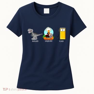 Solid Liquid Gas Dinosaur Women's T-Shirt