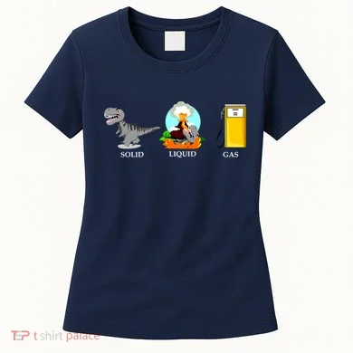 Solid Liquid Gas Dinosaur Women's T-Shirt