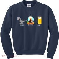 Solid Liquid Gas Dinosaur Kids Sweatshirt thumb 0