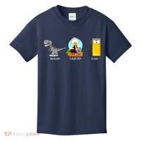 Solid Liquid Gas Dinosaur Kids T-Shirt thumb 0