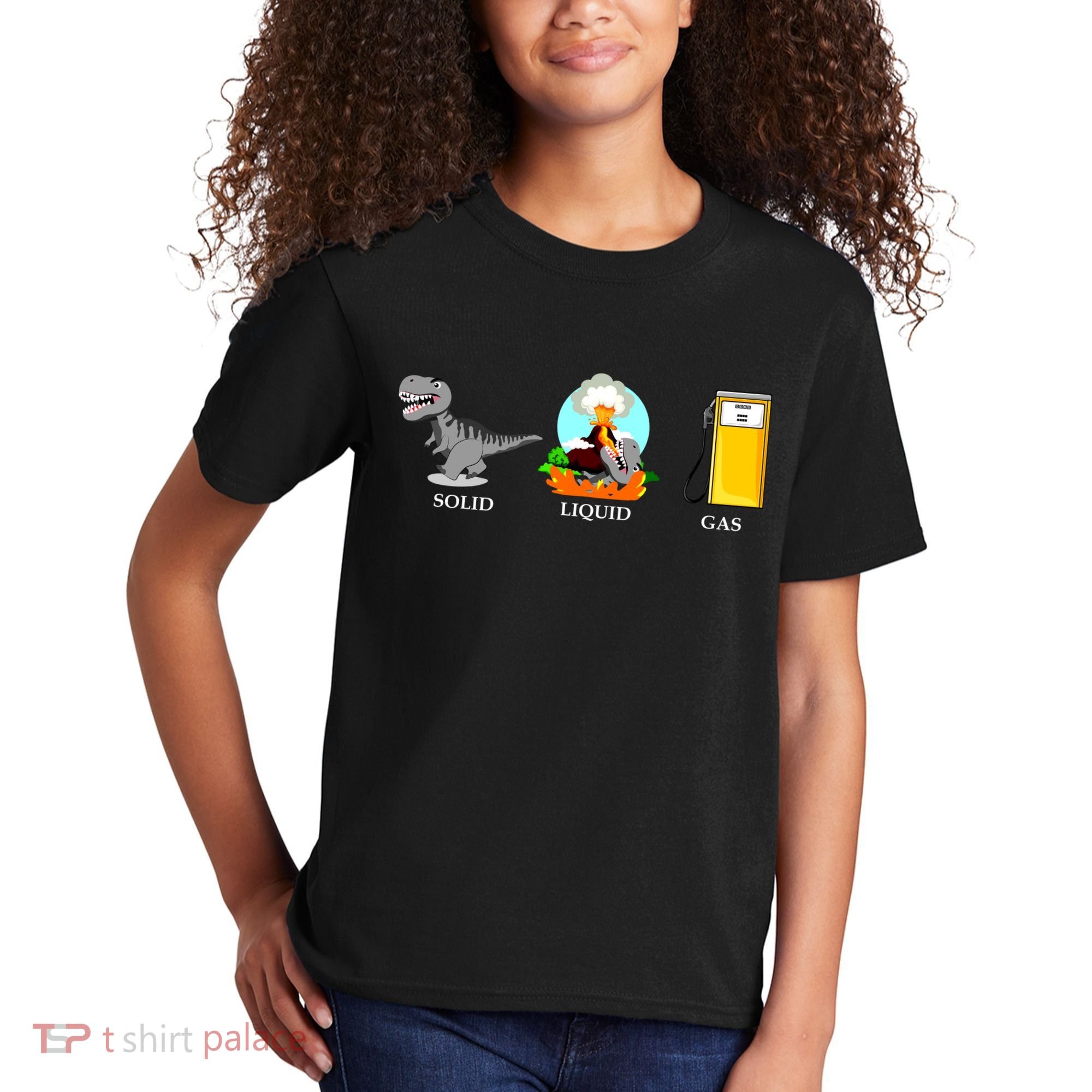 Solid Liquid Gas Dinosaur Kids T-Shirt