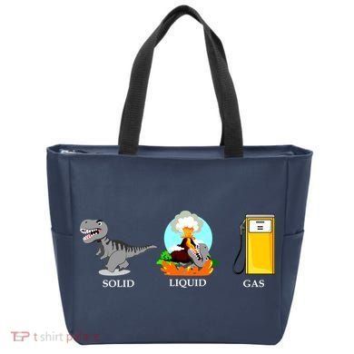 Solid Liquid Gas Dinosaur Tote Bag