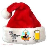 Solid Liquid Gas Dinosaur Santa Hat thumb 0