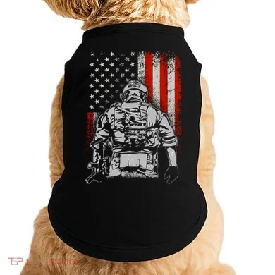 Solider US Flag Support The Troops Doggie Tank