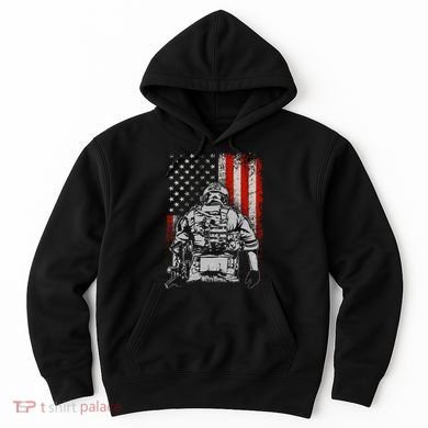 Solider US Flag Support The Troops Hoodie