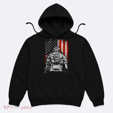 Solider US Flag Support The Troops Hoodie