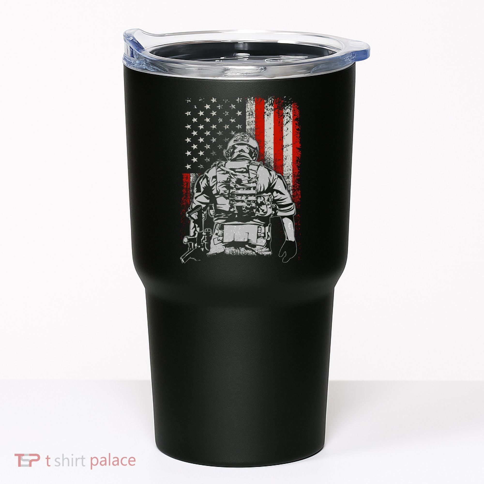 Solider US Flag Support The Troops Tumbler