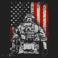 Solider US Flag Support The Troops Tumbler thumb 3
