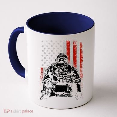 Solider US Flag Support The Troops Coffee Mug
