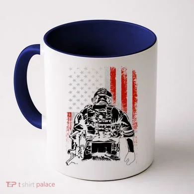 Solider US Flag Support The Troops Coffee Mug