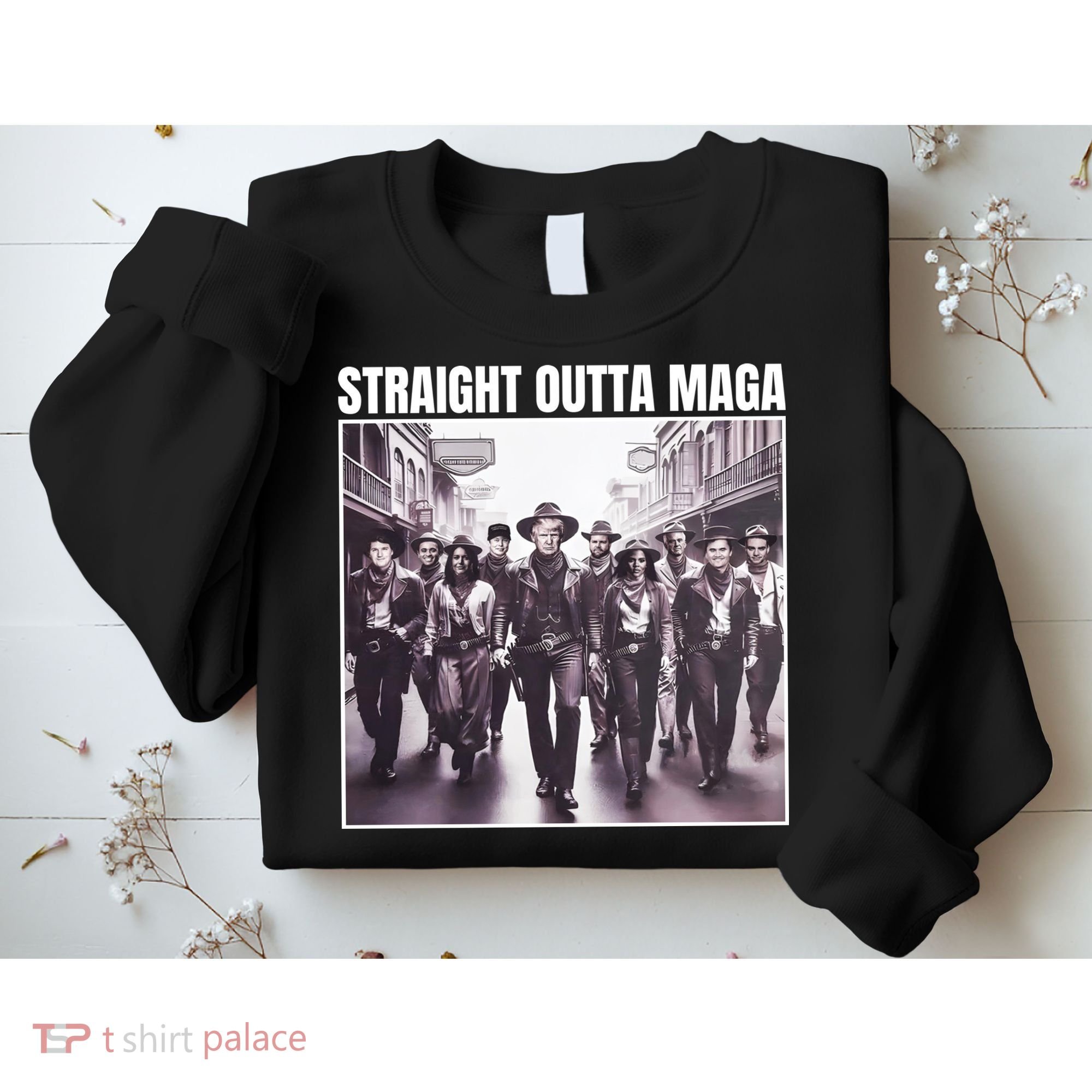 Straight Outta Maga Funny Trump 2024 Sweatshirt