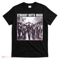 Straight Outta Maga Funny Trump 2024 T-Shirt thumb 0