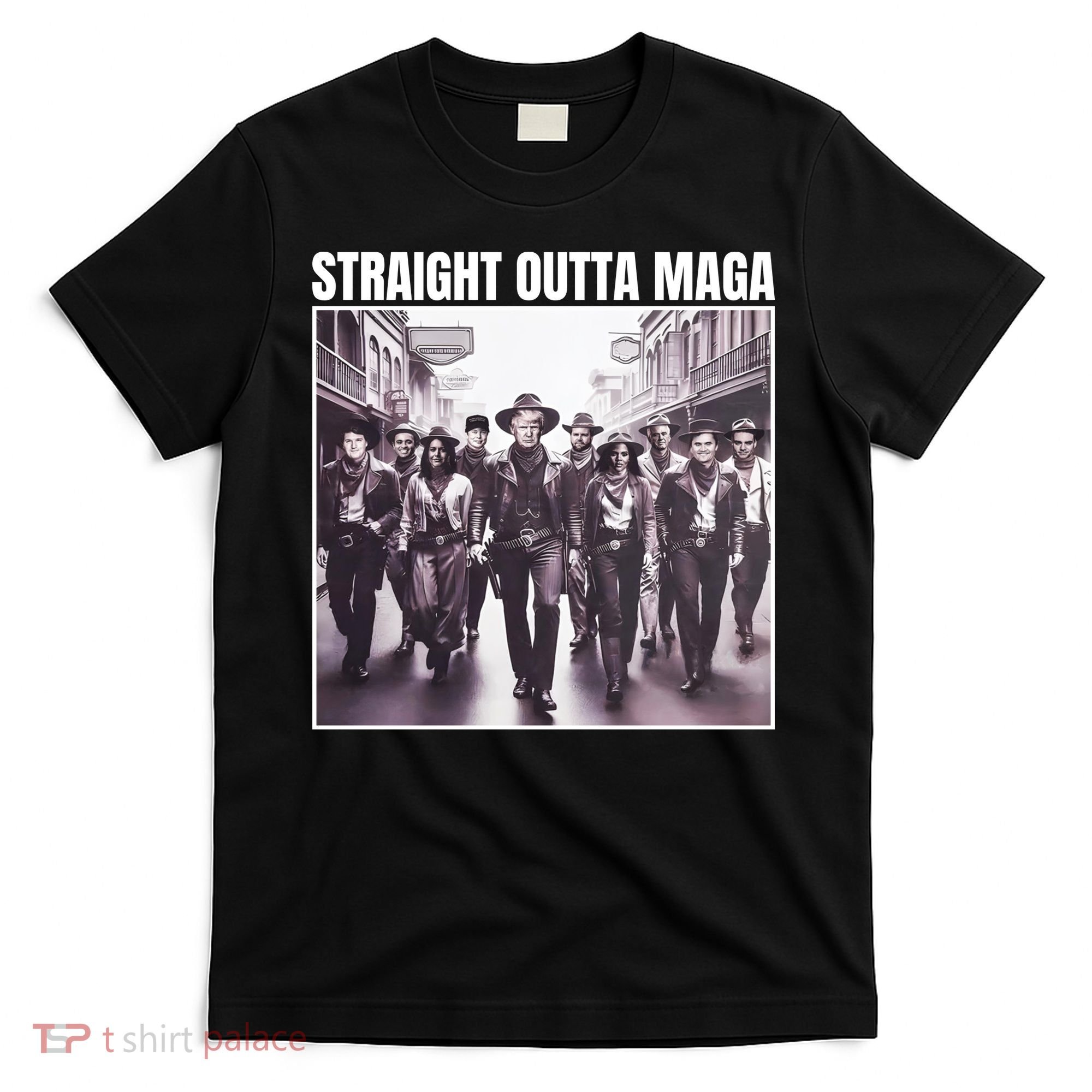 Straight Outta Maga Funny Trump 2024 T-Shirt