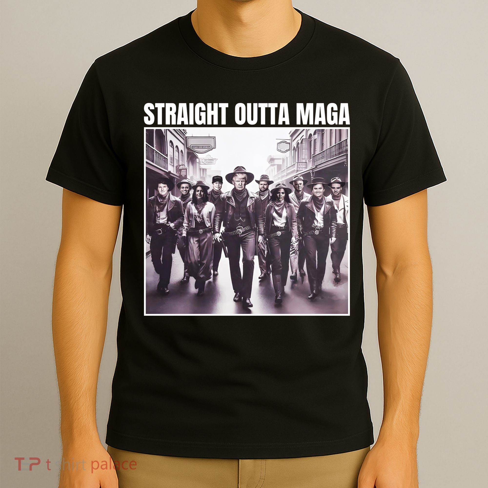 Straight Outta Maga Funny Trump 2024 T-Shirt