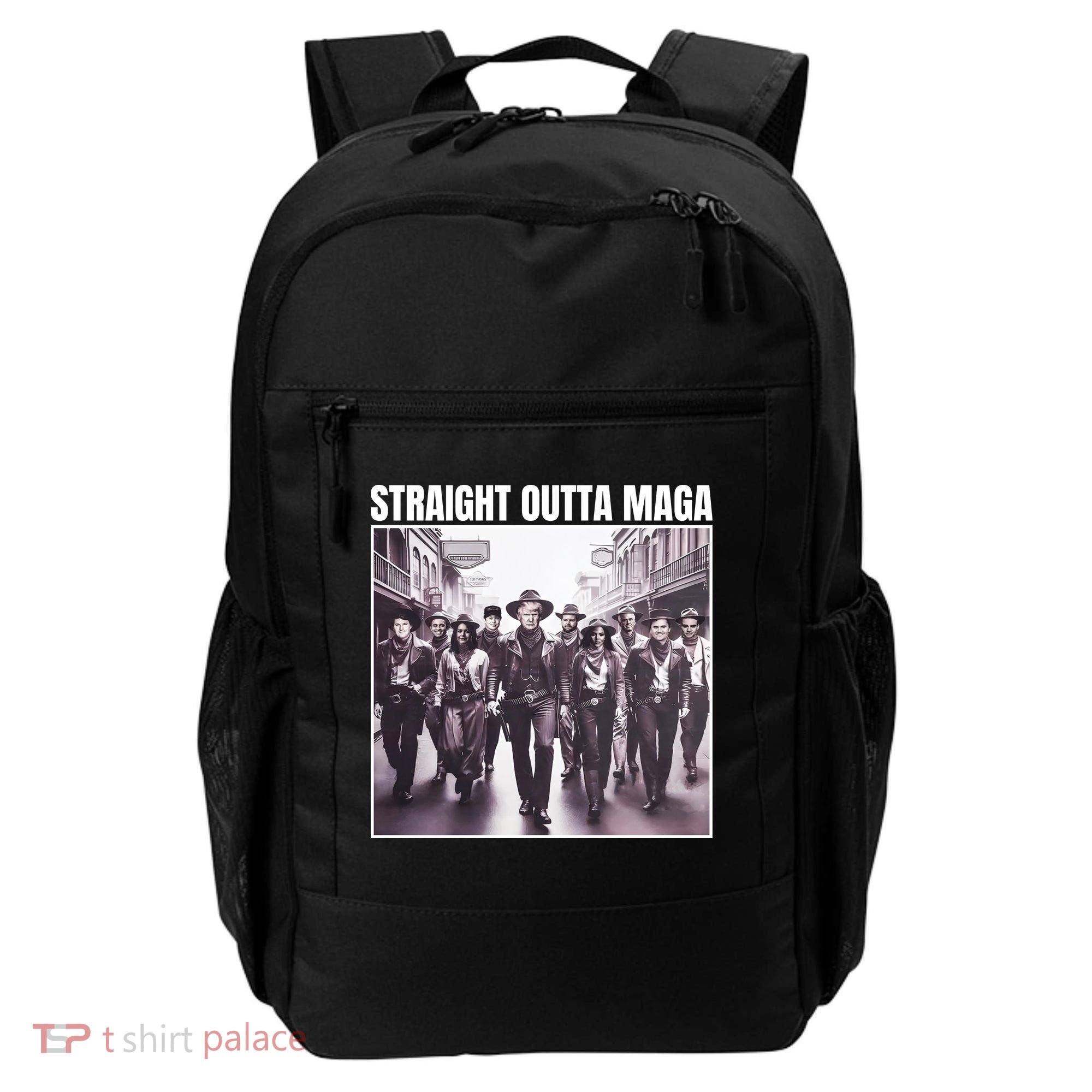 Straight Outta Maga Funny Trump 2024 Backpack