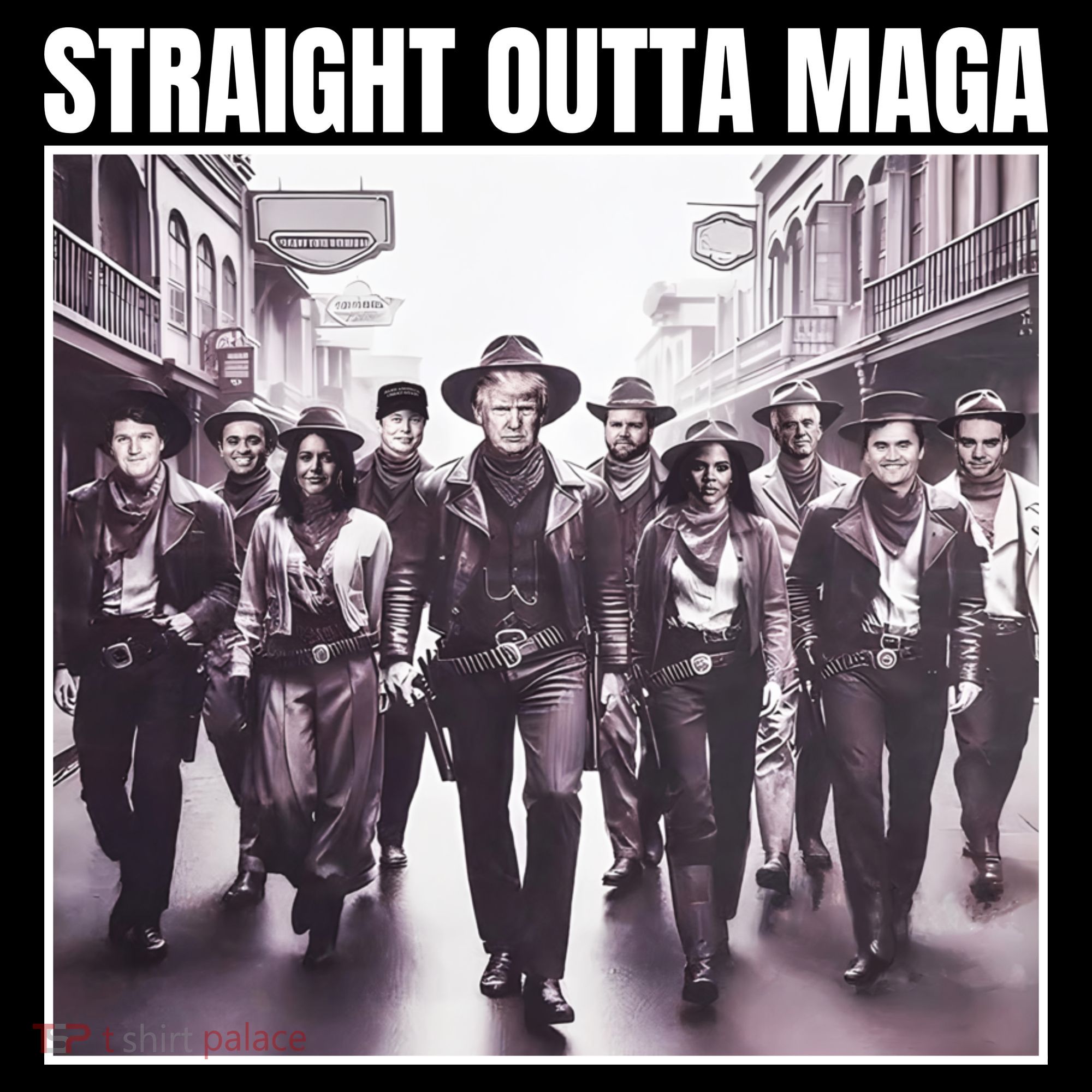 Straight Outta Maga Funny Trump 2024 Women's Hoodie