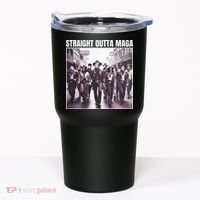 Straight Outta Maga Funny Trump 2024 Tumbler thumb 0