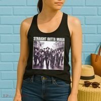 Straight Outta Maga Funny Trump 2024 Women's Tank Top thumb 2