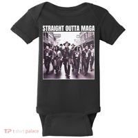 Straight Outta Maga Funny Trump 2024 Baby Bodysuit thumb 0