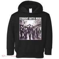 Straight Outta Maga Funny Trump 2024 Toddler Hoodie thumb 0