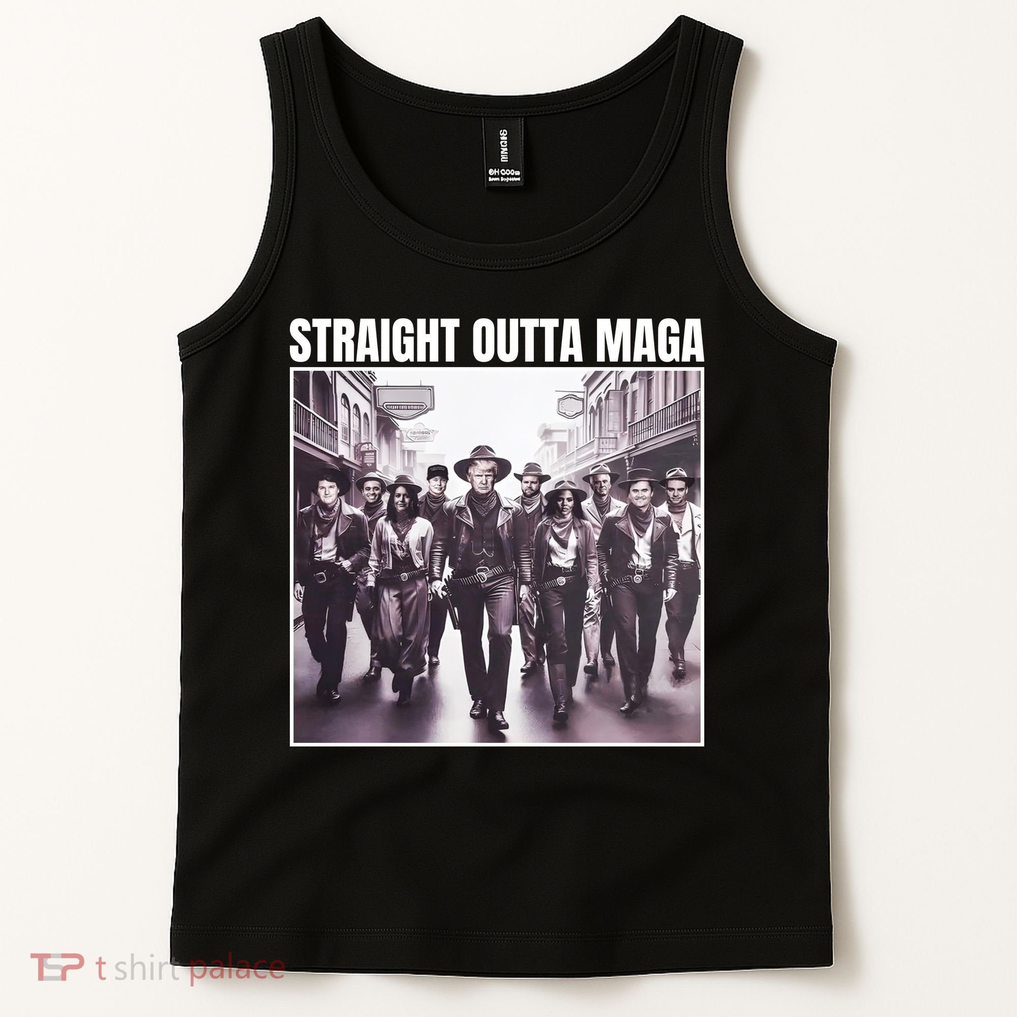 Straight Outta Maga Funny Trump 2024 Tank Top