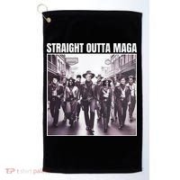 Straight Outta Maga Funny Trump 2024 Golf Towel thumb 0