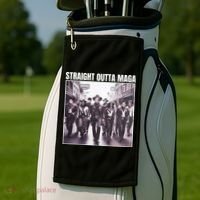 Straight Outta Maga Funny Trump 2024 Golf Towel thumb 2