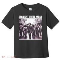 Straight Outta Maga Funny Trump 2024 Toddler T-Shirt thumb 0