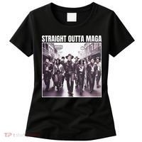 Straight Outta Maga Funny Trump 2024 Women's T-Shirt thumb 0