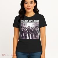Straight Outta Maga Funny Trump 2024 Women's T-Shirt thumb 4