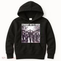 Straight Outta Maga Funny Trump 2024 Kids Hoodie thumb 0