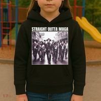 Straight Outta Maga Funny Trump 2024 Kids Hoodie thumb 3