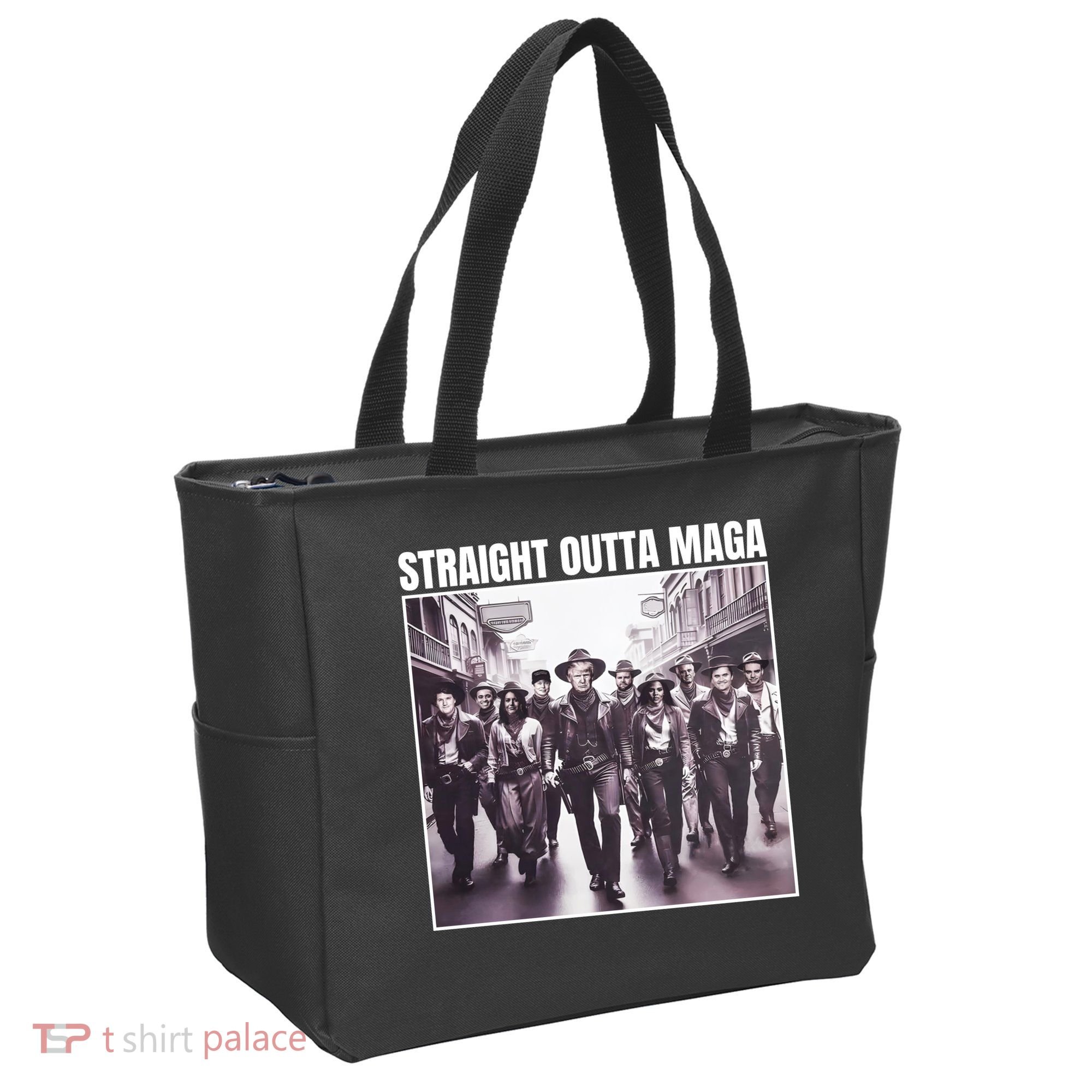 Straight Outta Maga Funny Trump 2024 Tote Bag