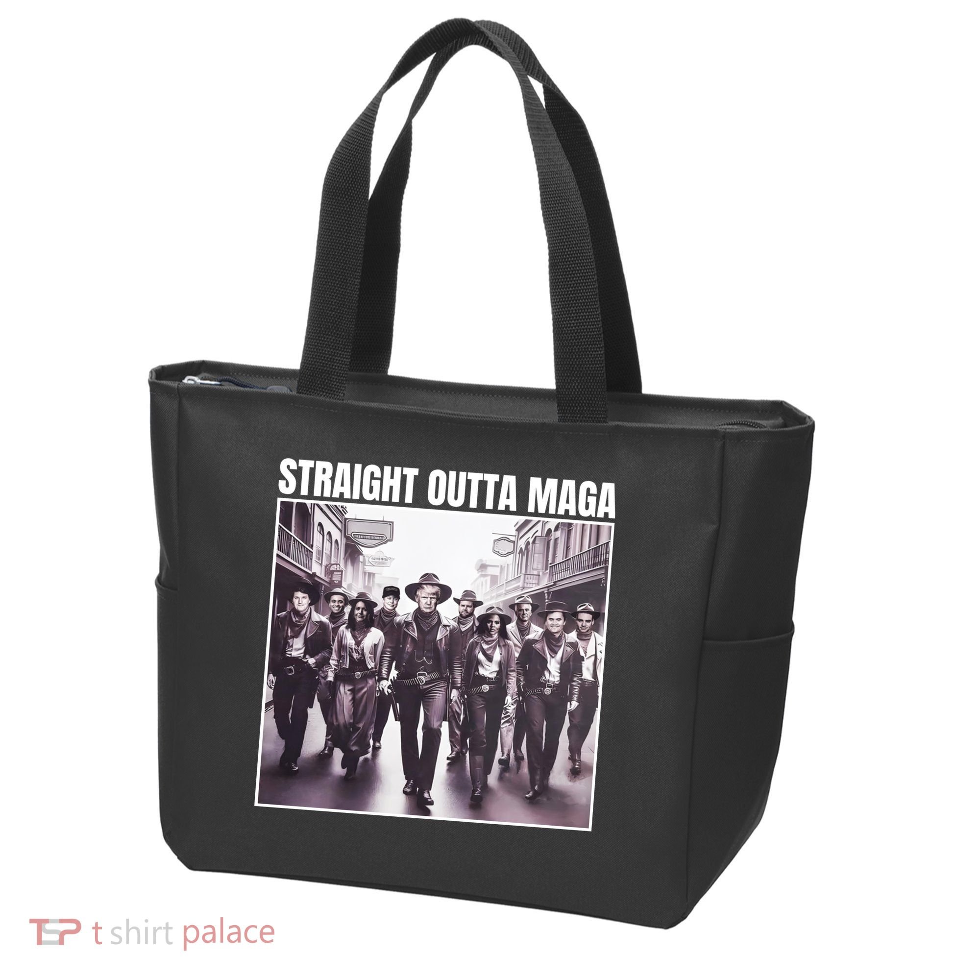 Straight Outta Maga Funny Trump 2024 Tote Bag