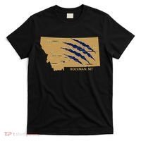 State Of Montana Wild Animal Bobcat Bear Big Cat Scratch T-Shirt thumb 0