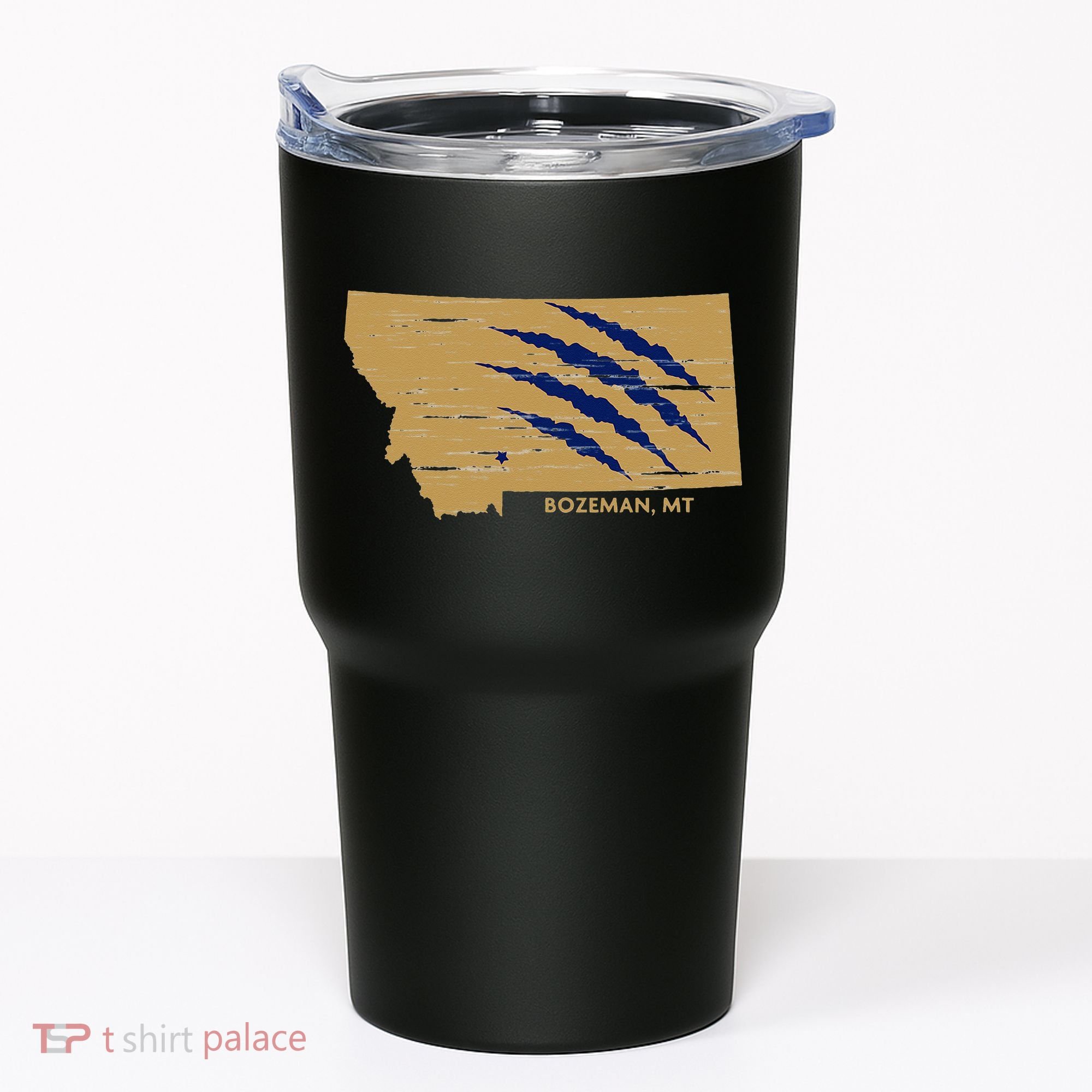 State Of Montana Wild Animal Bobcat Bear Big Cat Scratch Tumbler