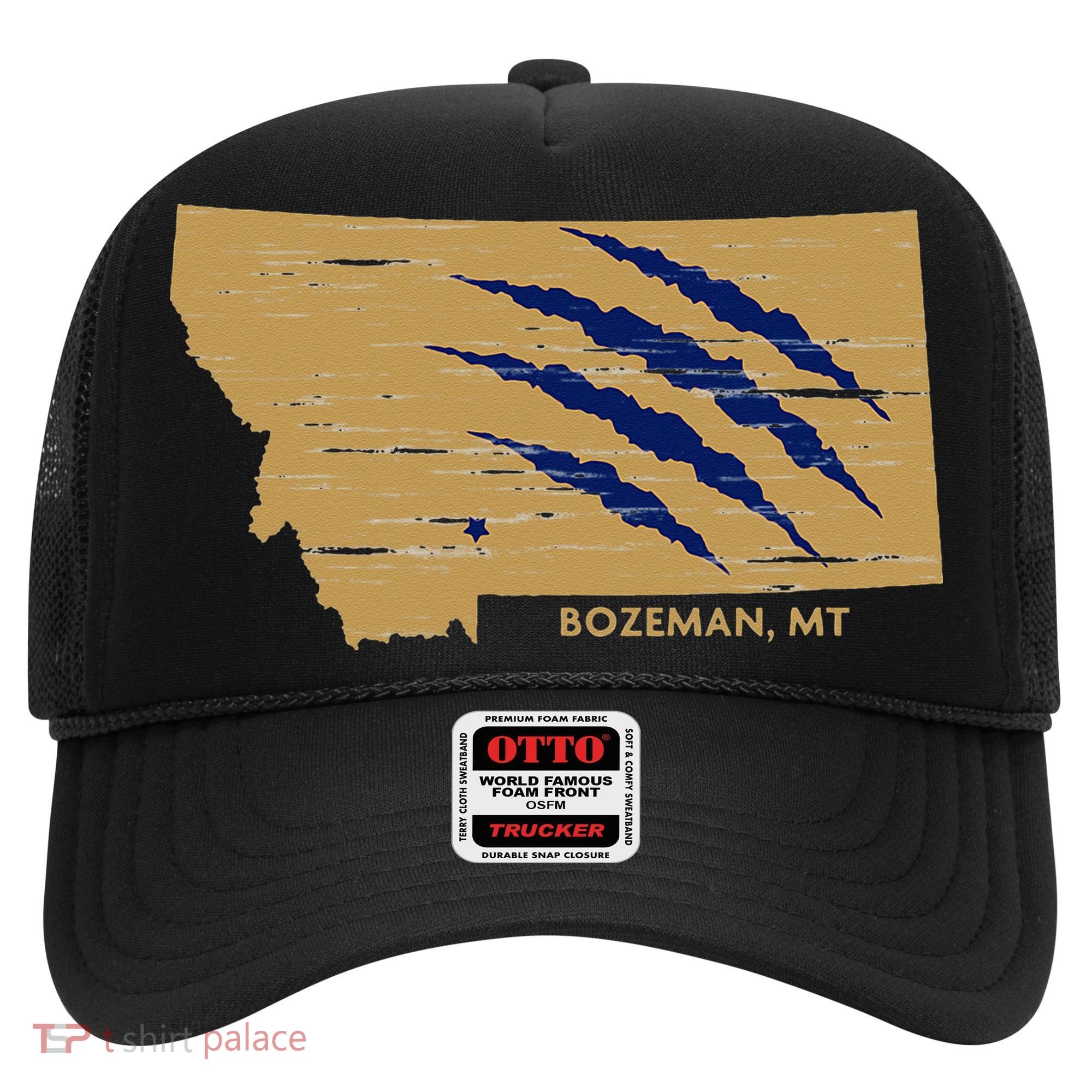 State Of Montana Wild Animal Bobcat Bear Big Cat Scratch Hat