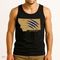 State Of Montana Wild Animal Bobcat Bear Big Cat Scratch Tank Top thumb 3