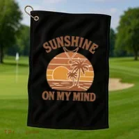 Sunshine on My Mind Golf Towel thumb 1